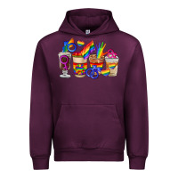 Mauve Wine lgbt coffee cups Urban Hoodie - FaDigitalArtStudio