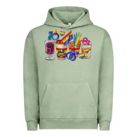 Pigment Oil Green lgbt coffee cups Urban Hoodie - FaDigitalArtStudio