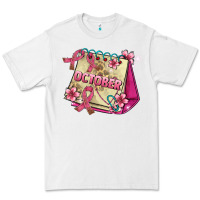 White pink cancer ribbon and october calendar Premium Tee - AdoDesignShop