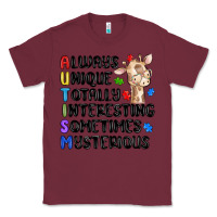 Burgundy always unique autism Classic Tee - MaliasSmallBusiness