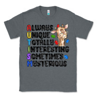 Charcoal Heather always unique autism Classic Tee - MaliasSmallBusiness