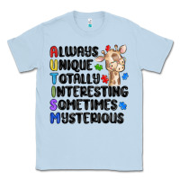 Dusty Blue always unique autism Classic Tee - MaliasSmallBusiness