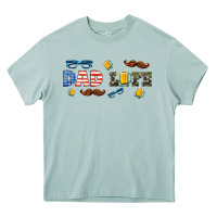 Arona dad life  libbey glass Heavy Core Tee - HRA Design Shop