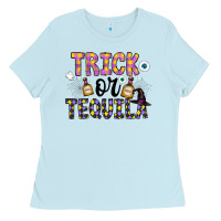 Baby Blue Tequila Ladies Tee - CowhideDigitalArt