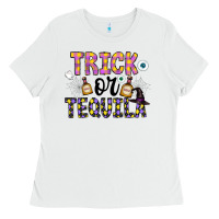 White Tequila Ladies Tee - CowhideDigitalArt