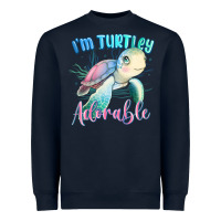 Navy im turtley adorable turtle Heavyweight Sweatshirt - MaliasSmallBusiness