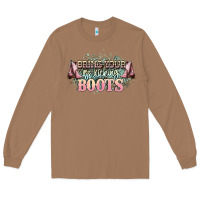 Toasted Coconut bring your ass kicking boots Long Sleeve Tee - NancyCooperArtShop