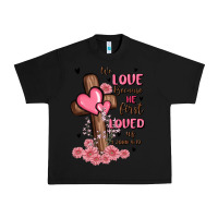 Black valentine cross Urban Heavy Tee - MaliasSmallBusiness