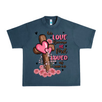 Midnight Navy valentine cross Urban Heavy Tee - MaliasSmallBusiness