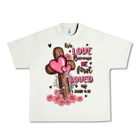Pistachio valentine cross Urban Heavy Tee - MaliasSmallBusiness