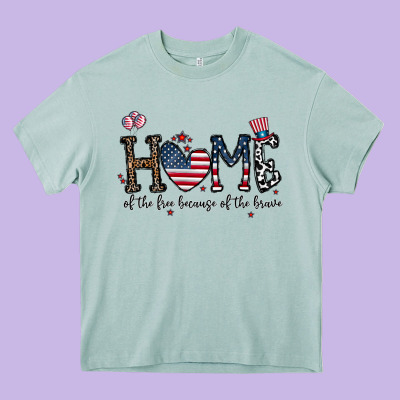 Home Of The Free Beacuse Of The Brave Heavy Core Tee Designed By Cowhidedigitalart