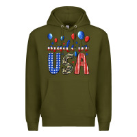 Army Green made in usa Premium Hoodie - JahusDesignShop