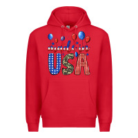 Red made in usa Premium Hoodie - JahusDesignShop