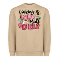 Mushroom cooking is love made edible Heavyweight Sweatshirt - MaliasSmallBusiness