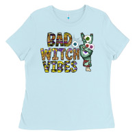 Baby Blue bad witch vibes Ladies Tee - CowhideDigitalArt