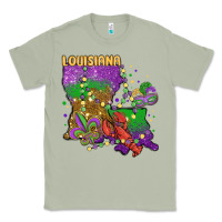 Matcha mardi gras louisiana map Classic Tee - MaliasSmallBusiness