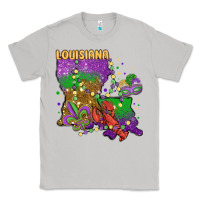 Moon Dust mardi gras louisiana map Classic Tee - MaliasSmallBusiness