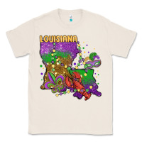 Natural mardi gras louisiana map Classic Tee - MaliasSmallBusiness