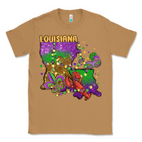 Toasted Coconut mardi gras louisiana map Classic Tee - MaliasSmallBusiness