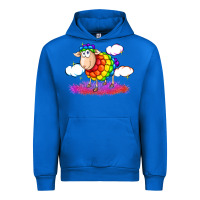 Cobalt rainbow sheep pride Urban Hoodie - FaDigitalArtStudio