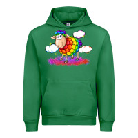 Emerald rainbow sheep pride Urban Hoodie - FaDigitalArtStudio