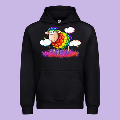 Rainbow Sheep Pride Urban Hoodie Designed By Fadigitalartstudio