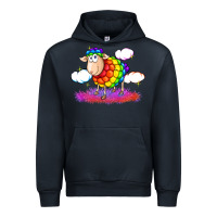 Navy rainbow sheep pride Urban Hoodie - FaDigitalArtStudio