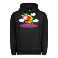 Pigment Black rainbow sheep pride Urban Hoodie - FaDigitalArtStudio