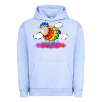 Pigment Grape Ice rainbow sheep pride Urban Hoodie - FaDigitalArtStudio