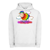 Pigment Lunar Rock rainbow sheep pride Urban Hoodie - FaDigitalArtStudio