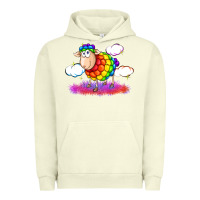 Pigment Pistachio rainbow sheep pride Urban Hoodie - FaDigitalArtStudio