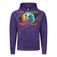 Cloud Purple Life is a beach make waves skeleton Vintage Hoodie - NancyCooperArtShop