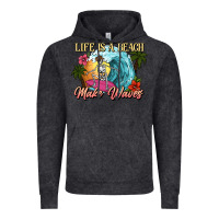 Vintage Black Life is a beach make waves skeleton Vintage Hoodie - NancyCooperArtShop