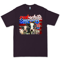 Plum red white moo Premium Tee - AdoDesignShop