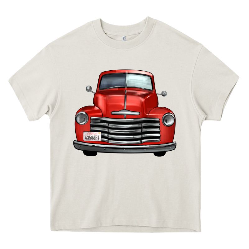 Western Red Truck Front View Heavy Core Tee by FaDigitalArtStudio | Teevron