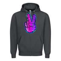 Smoke Mermaid Peace Sign Zipper Hoodie - Jasminsmagicworld