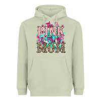 Matcha The pink is for my Mom Cancer Awareness Heavyweight Hoodie - HowdyJamesFarm