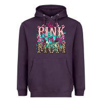 Plum The pink is for my Mom Cancer Awareness Heavyweight Hoodie - HowdyJamesFarm