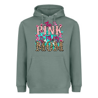 Sage The pink is for my Mom Cancer Awareness Heavyweight Hoodie - HowdyJamesFarm