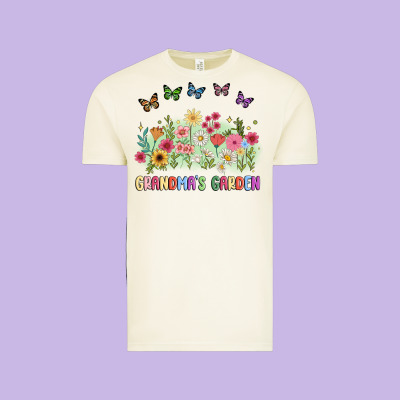 Grandma Garden Birth Month Flower Vintage Tee Designed By Jahusdesignshop