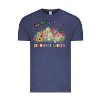 Vintage Denim grandma garden birth month flower Vintage Tee - JahusDesignShop