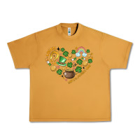 Peanut Butter st patricks  hearts Urban Heavy Tee - MaliasSmallBusiness