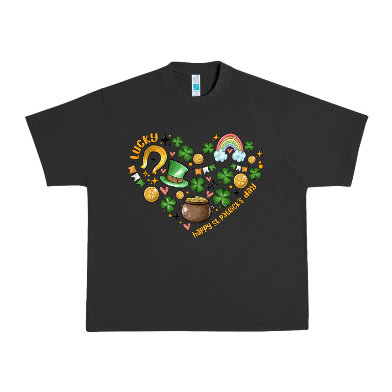 St Patricks  Hearts Urban Heavy Tee by MaliasSmallBusiness | Teevron