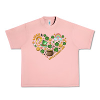 Salmon st patricks  hearts Urban Heavy Tee - MaliasSmallBusiness