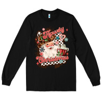 Black western howdy christmas Long Sleeve Tee - MaliasSmallBusiness