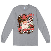 Heather Grey western howdy christmas Long Sleeve Tee - MaliasSmallBusiness