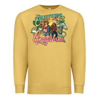 Antique Gold Busy doing Cowgirl shit Premium Sweatshirt - HowdyJamesFarm