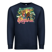 Navy Busy doing Cowgirl shit Premium Sweatshirt - HowdyJamesFarm