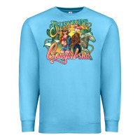 Ocean Blue Busy doing Cowgirl shit Premium Sweatshirt - HowdyJamesFarm