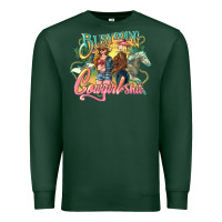 Sports Green Busy doing Cowgirl shit Premium Sweatshirt - HowdyJamesFarm